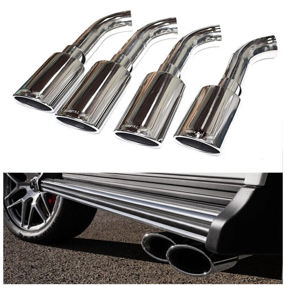 For Mercedes Benz W464 G550 G63 G Class 2016-2019 8PCS Exhaust Muffler Pipe Tips - Imagem 2 de 4