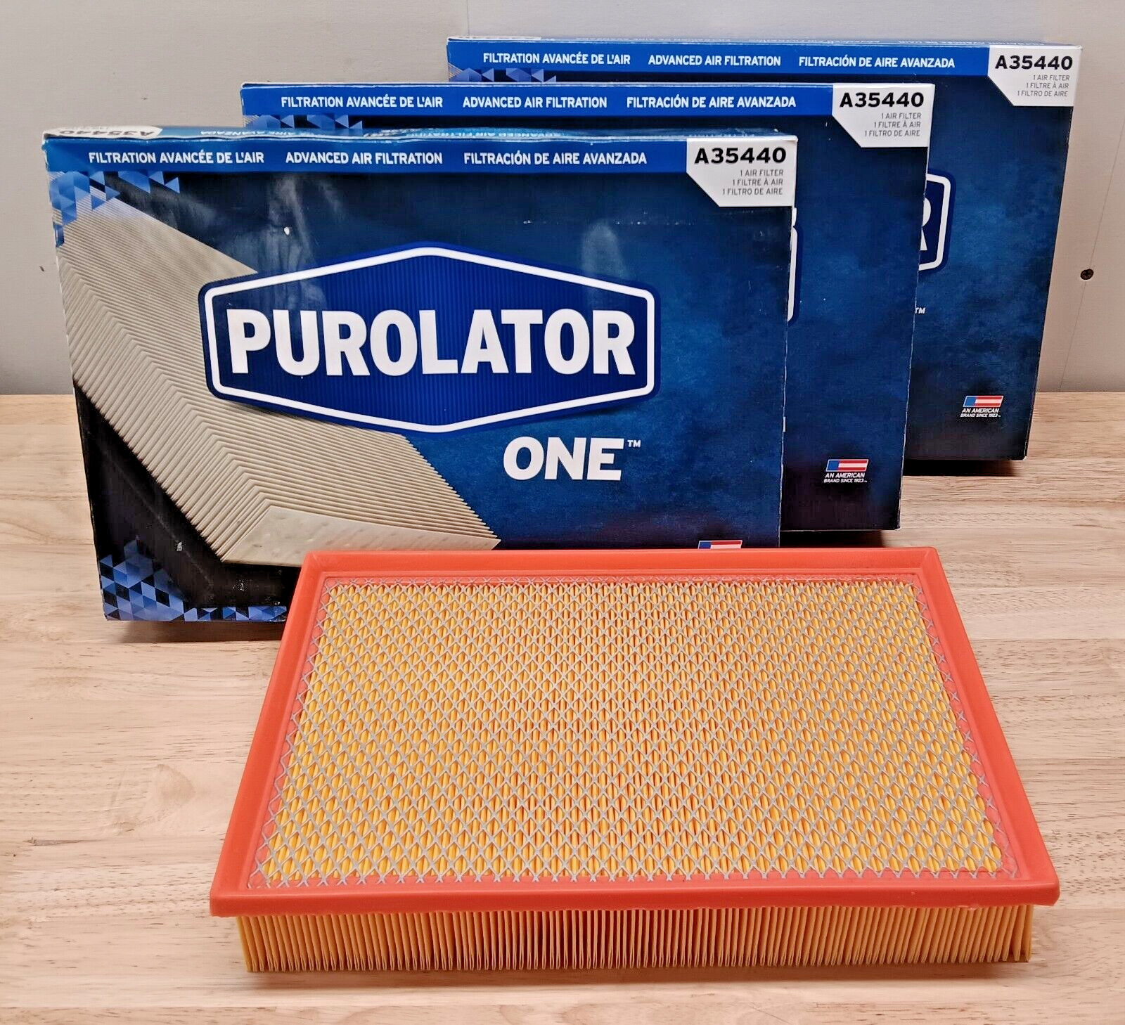 3 pc Purolator A35440 Air Filters for PA5440 R87412 XA5440 CA9073 42412 CAP9073