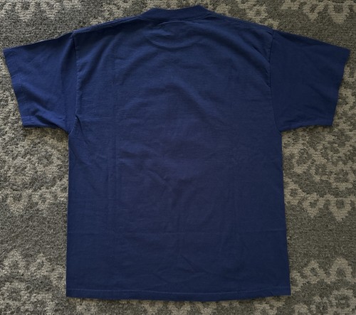 Vintage Y2K Care Bears promo Grumpy Bear T-shirt Blue USA Sz L NWOT - Picture 9 of 9