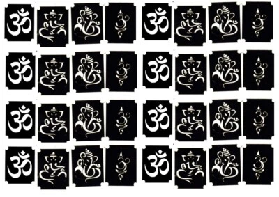 KAZ CREATIONS India Religion God Diety Body art Tattoo stencils Glitter (2 different designs)