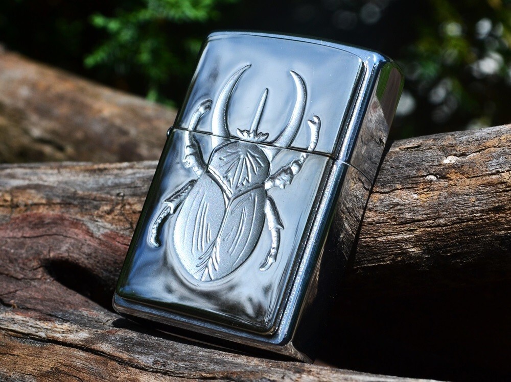 エナメル七宝』 90's ＜ZIPPO ロゴメタル／イタリック刻印