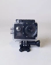 Sports Cam 1080P Waterproof 30M Action Full HD 2.0 In Screen Black 
