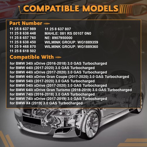 6x Pistons & Rings Set For BMW 340i 540i X3 F20 F30 F31 F32 G01 G30 B58B30A 3.0L - Bild 2 von 3