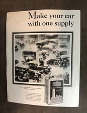 Vintage Prestone Eveready Anti-Freeze Print Ad 1928   7 X 8.5” L3