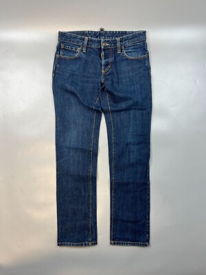 Men s Dsquared2 Vintage Big Chief Denim Jeans Pants Size IT 46 (Y0717)