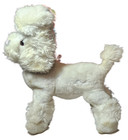 Rare Vintage Jee Bee White French Poodle Dog 16" Plush Toy