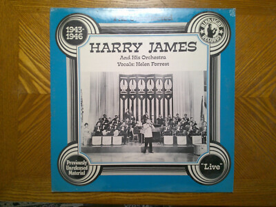 NEW  SEALED HINDSIGHT LP RECORD/HARRY JAMES/1943-1946 LIVE JAZZ/ UNCOLLECTED