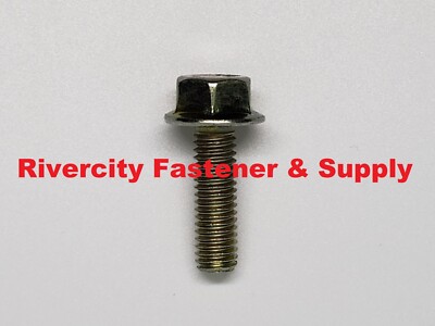 (2) M6-1.0x20 Hex Flange Bolts Grade 10.9  ZY M6x1.0 x 20 Screws 6mm x 20mm