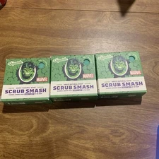 3x Dr. Squatch Marvel Hulk Scrub Smash Limited Edition Natural Soap Bar