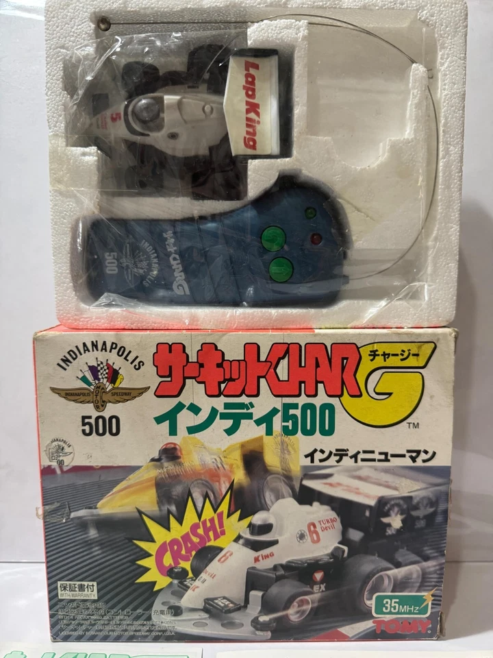 Tomy Char-G Indy Indianapolis 500 Race Car 35MHZ Tomy Bnew Working Unit Rare - Image 4 of 4