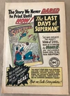 Last Days of Superman 1962 Print Ad comic book art 1960s retro vintage advert DC