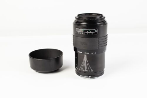 Sigma 70-210mm f4-5.6 One Touch Zoom Lens + Hood.  Minolta AF / Dynax Fit.  VGC - Afbeelding 1 van 6