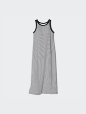 (ASK availability first)UNIQLO Ribbed bra dress/striped New