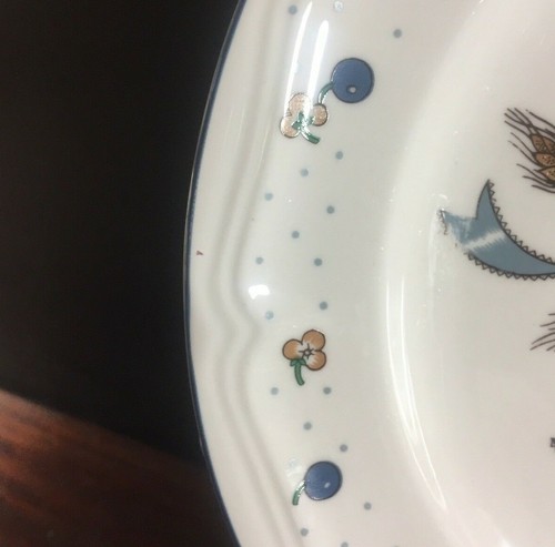 Plato, cuenco o taza con borde festoneado corazones de arándanos de mesa se vende por pieza - Imagen 5 de 28