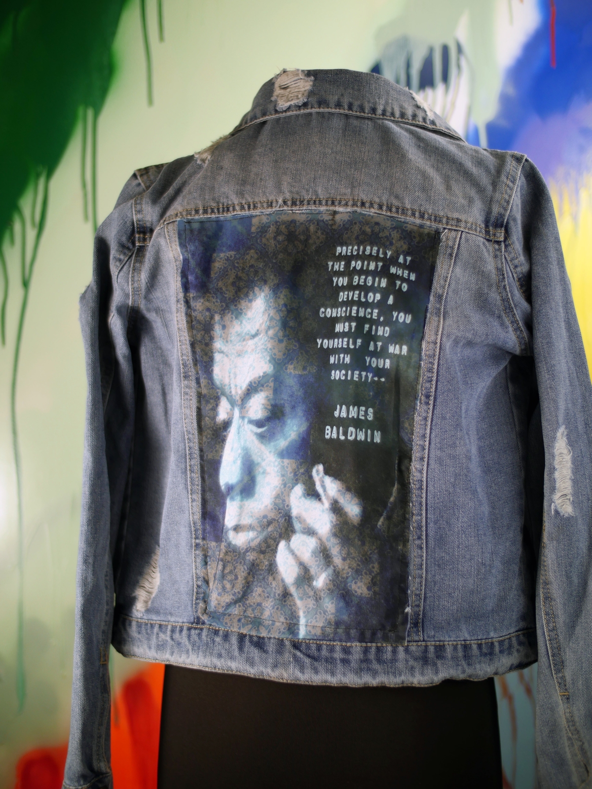James Baldwin Custom Denim Jean Jacket - image 4