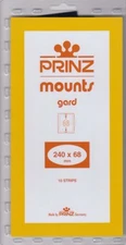 Prinz Stamp Mount Strips 240x68 mm For US Semi Jumbo Blocks Pack Of 10 Scott