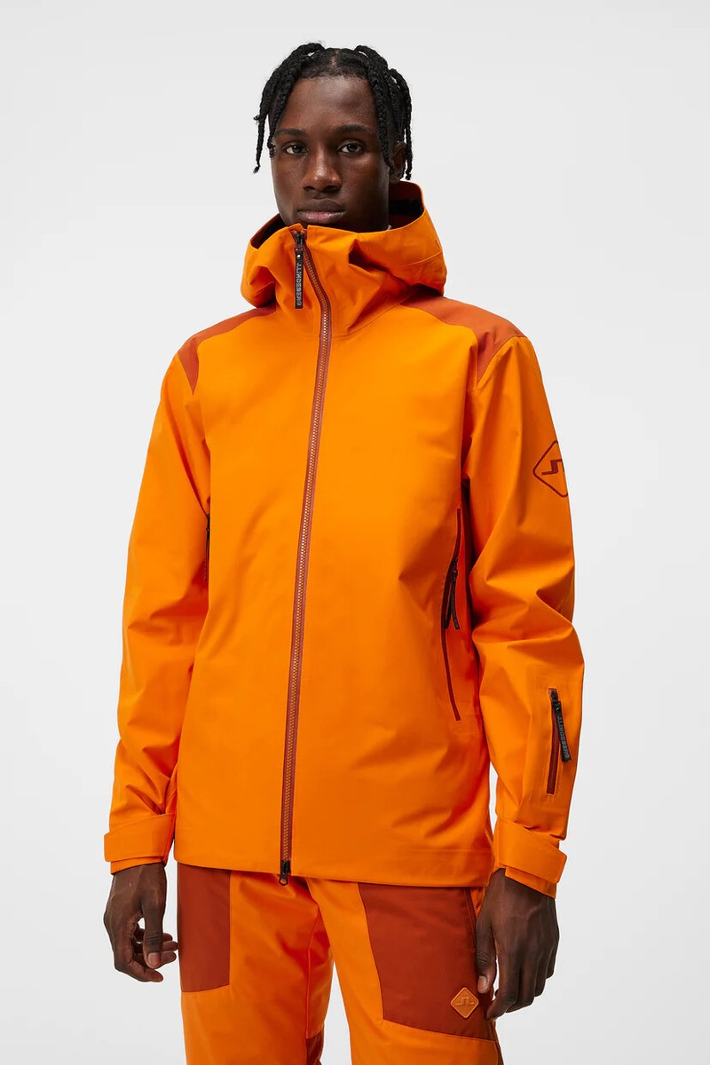 J Lindeberg Men's AERIAL BLOCKED SHELL SKI JACKET SMOW08882