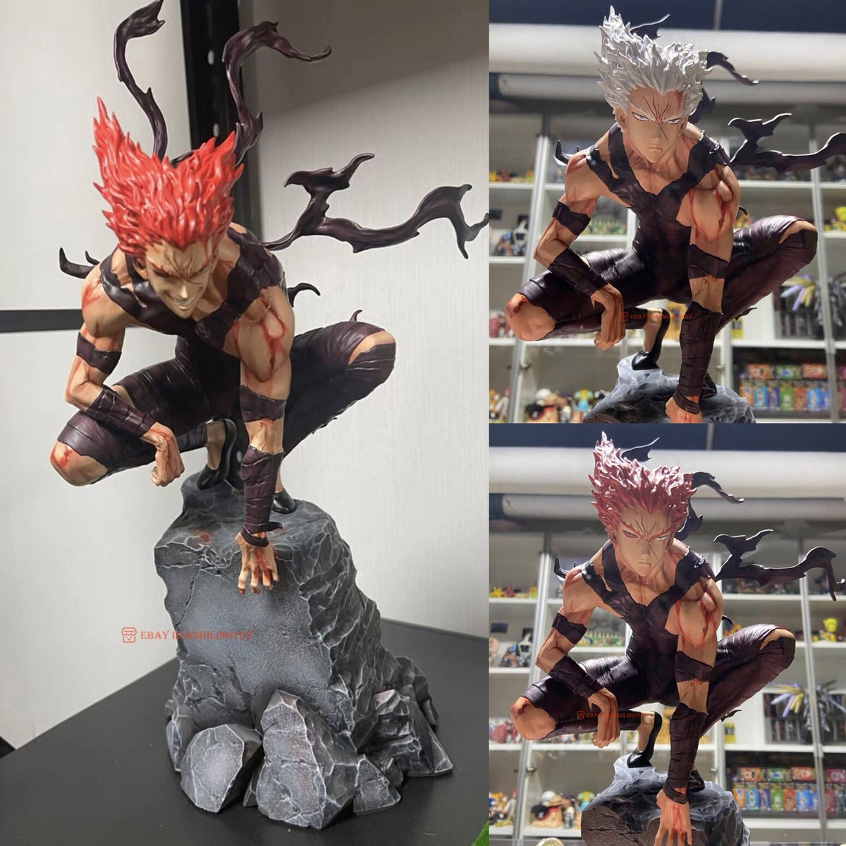 One Punch Man Garou Statue Figurine Resin Model Deluxe Version