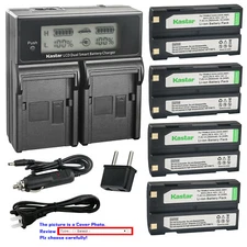 Kastar Battery LCD Dual Fast Charger for Pentax D-Li1 Ei-D-Li1 EI-D-BC1 DPE004