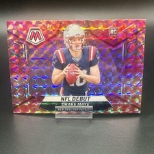 Drake Maye 2024 Mosaic NFL Debut Pink Camo Rookie New England Patriots #273