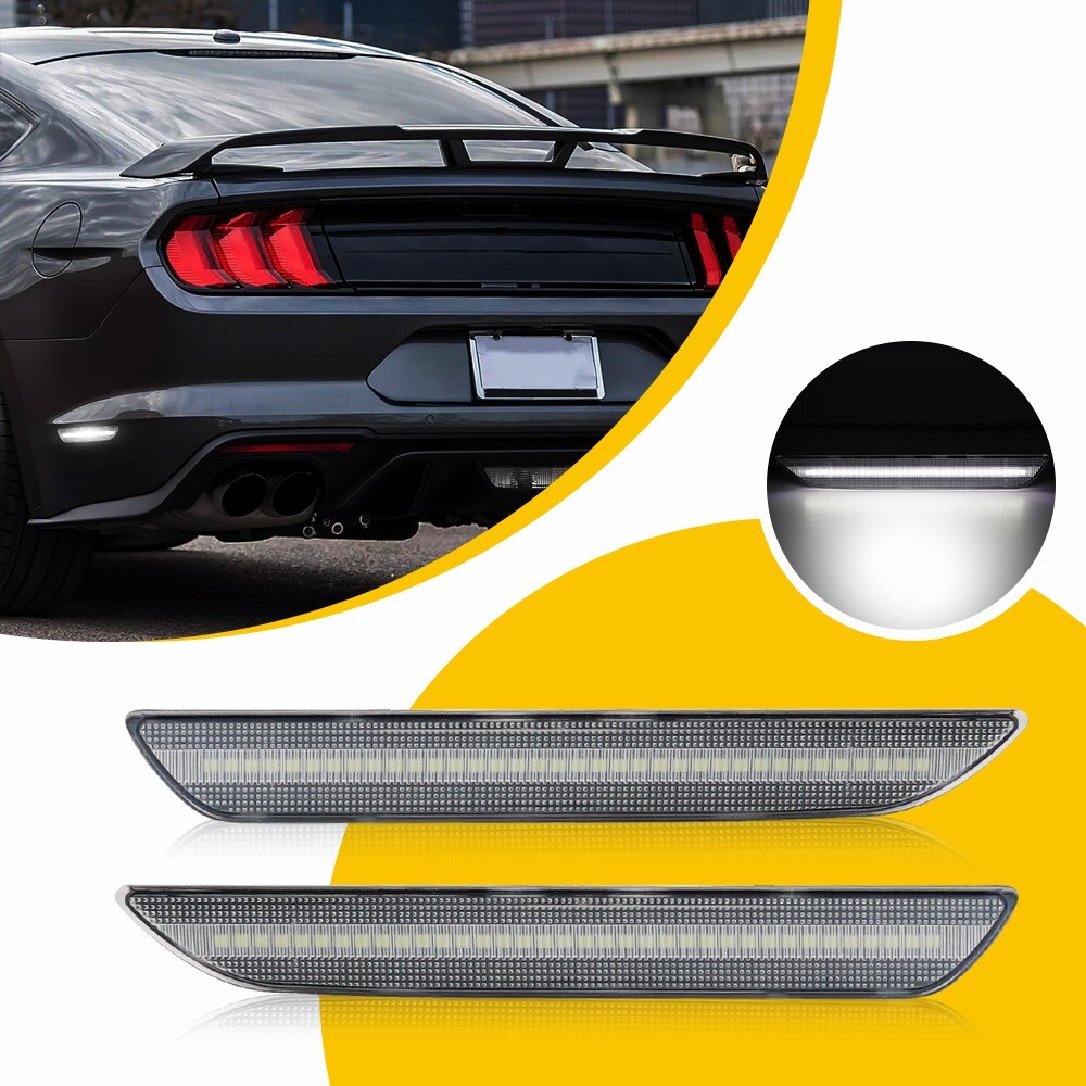 2015-2023 Mustang S550 Clear LED Side Marker (Pair