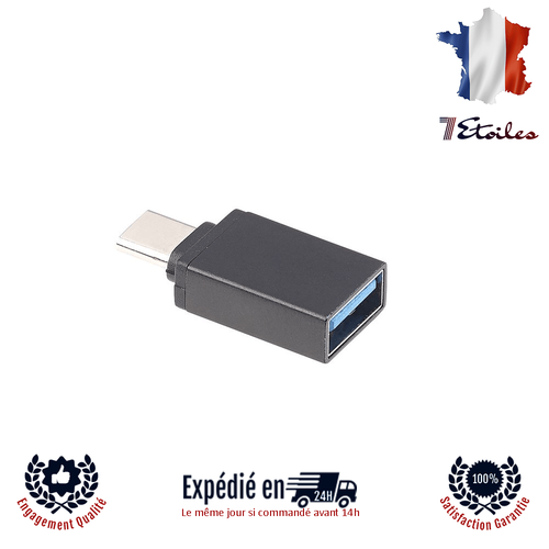 Adaptateur Convertisseur USB A à Type C OTG Chargement et transfert de données - Picture 3 of 6