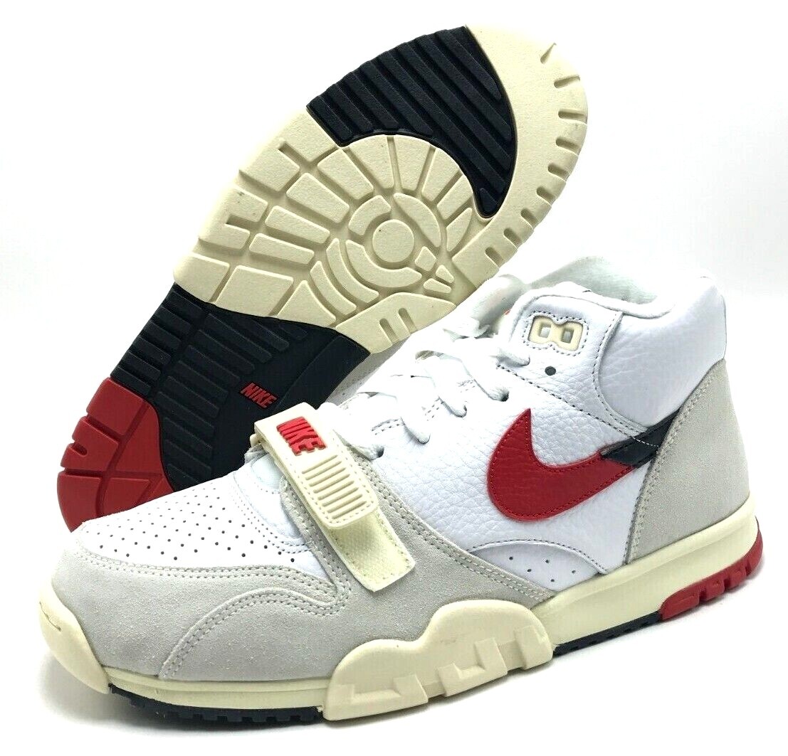 NEW* Men Nike Air Trainer 1 MID White / Red (DZ2547 100), Sz