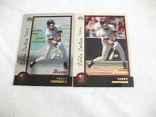 (2)1998 BOWMAN VINNY CASTILLA BOWMAN # 62&BOWMAN INTERNATIONAL # 62 BASEBALL 