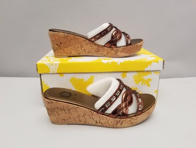 yellow box wedge shoes