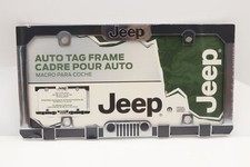 Jeep Automobile Car Chrome Metal Auto Tag License Plate Frame Jeep Automobile Car Chrome Metal Auto Tag License Plate Frame