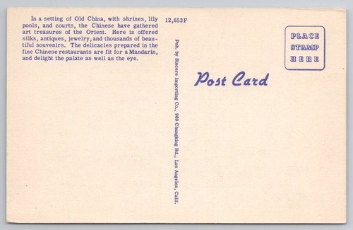 Postcard New Chinatown Los Angeles California - Picture 2 of 2