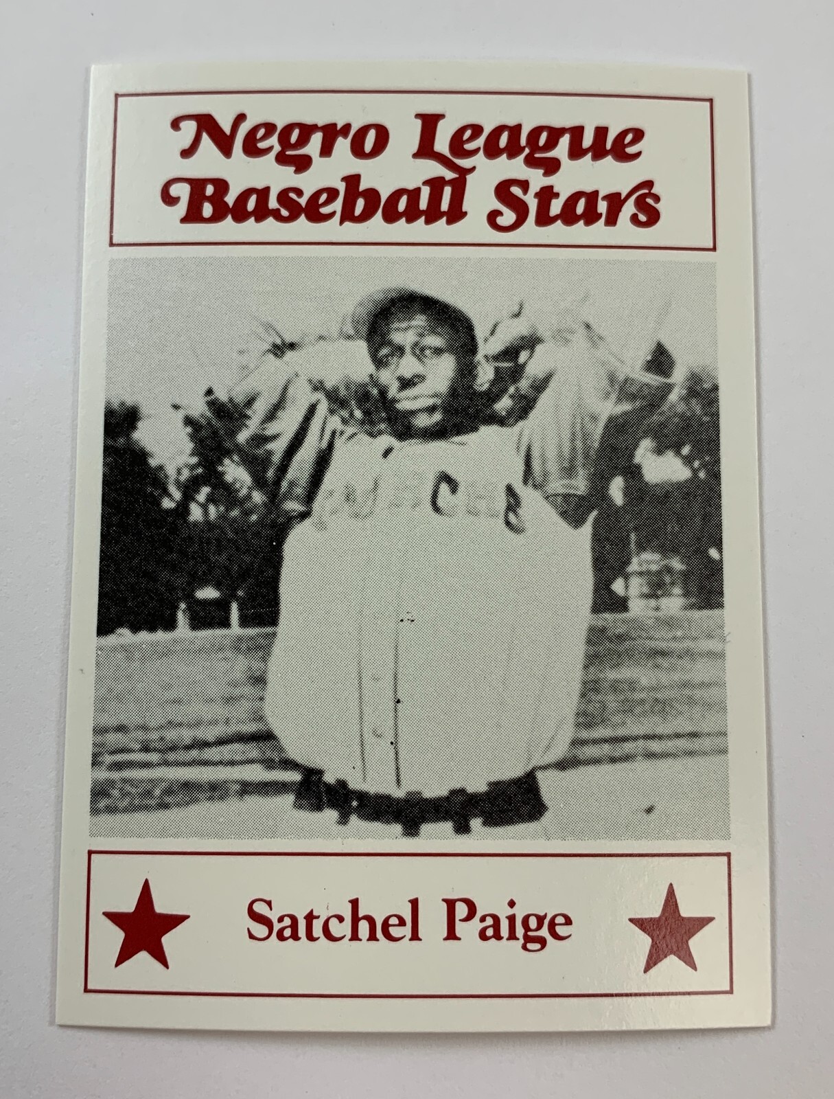 Satchel Paige #21 Baseball Cards 1986 Fritsch Negro League Baseball Stars trading card — raw and PSA graded price guide