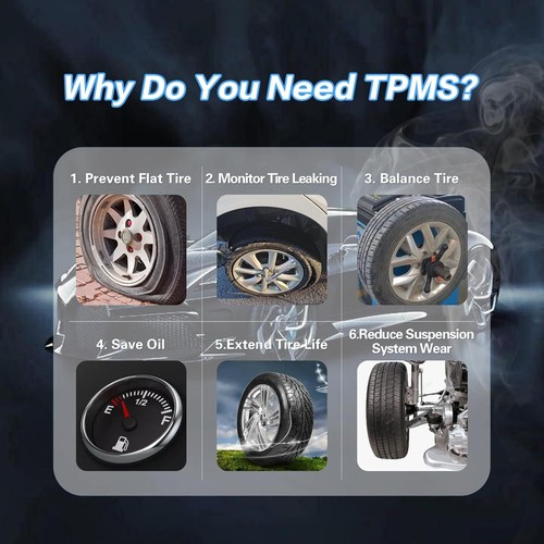 TPMS Sensor 315MHz Tire Pressure Monitoring System Sensor Compatible for - Picture 7 of 8