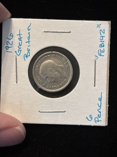 1926 Great Britain 6 Pence Silver “Feb142” Six Pence For Your Shoe Uk England - Picture 6 of 17