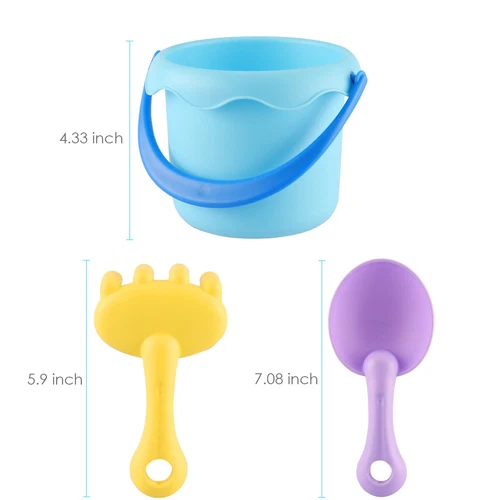 Beach Toys Set for Kids Toddlers Beach Sand Toy Kit Bucket Shovel Sand Truck US - Bild 8 von 24