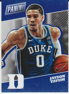 Jayson Tatum rookie card, 2017 Panini National VIP Promo #10, Duke