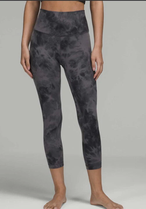 Lululemon Size 12 Align HR Crop 23 Diamond Dye Gray DDPG Pant