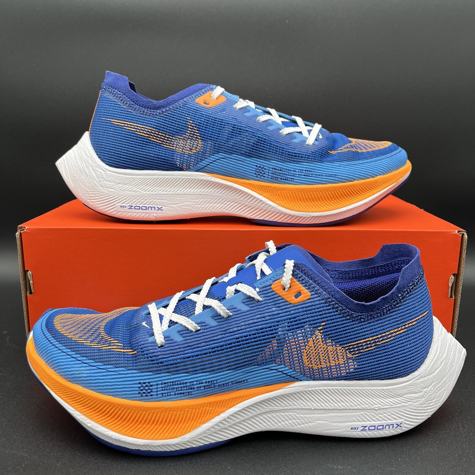 Мужские кроссовки Nike ZoomX Vaporfly Next% 2 Blue Orange FD0713-400 размеров