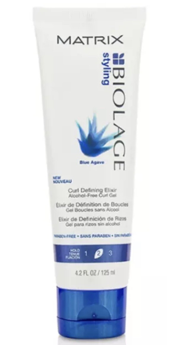 Matrix Biolage Styling CURL DEFINING ELIXIR Blue Agave ALCOHOL FREE GEL