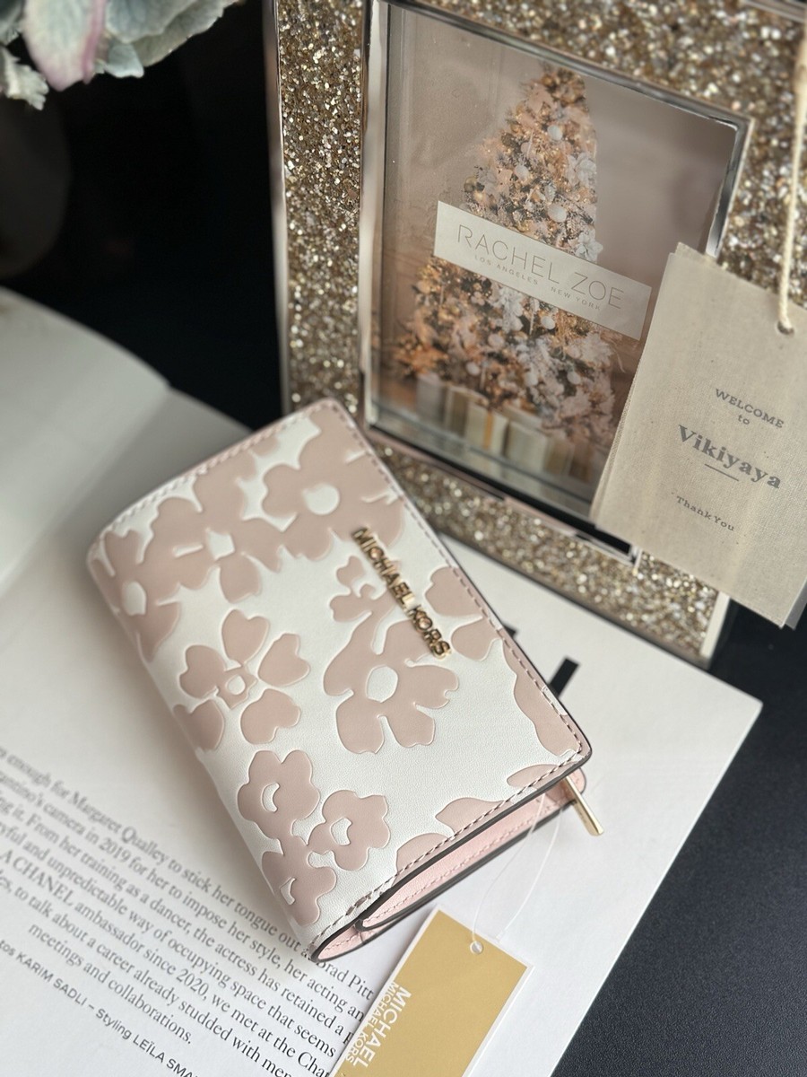 michael kors Jet Set Medium Floral Print Bi-Fold Wallet NWT | eBay