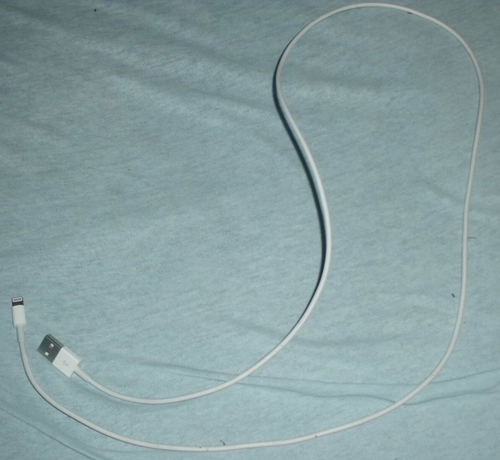 Apple Ladekabel weiß, 1m, USB-A auf Apple Lightning, 15W Ladekabel