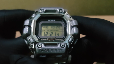 G-Shock DW-8300 Gundam Metallic Silver Gray Polished Steel Band