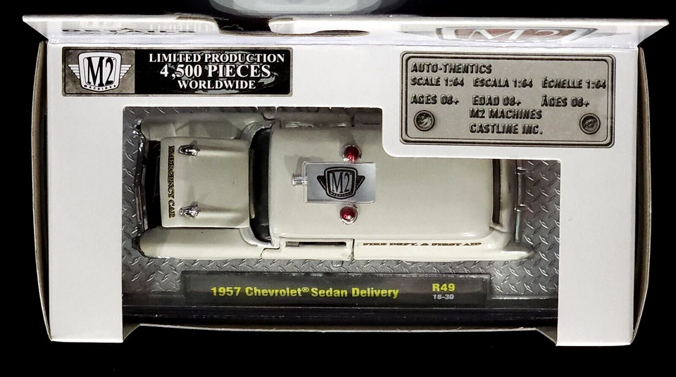 M2 Machines 57 1957 Chevrolet Sedan Delivery Auto-Thentics Chevy Car R49 18-30 - Imagem 2 de 2