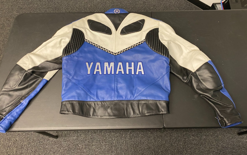 Yamaha Deltabox II Exup Factory Racing Motorcycle Leather Jacket Mens Size 50 - Picture 5 of 7