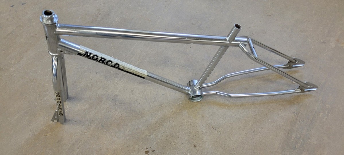 Vintage Norco BMX 24 Cruiser Frameset chrome w/ headset Nice