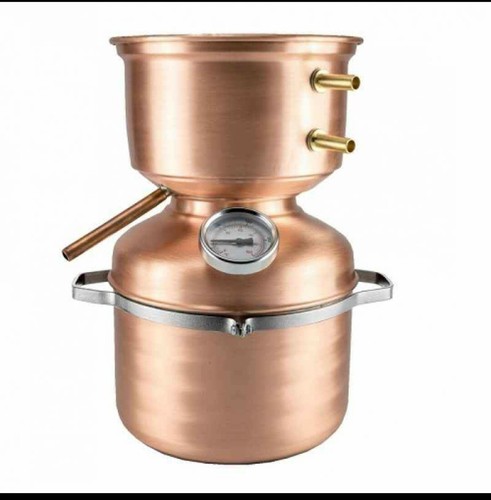 Destillierkolben, 5L. PILZKUPFER + DIGITALE ANLEITUNG + ANLEITUNG, NEU.