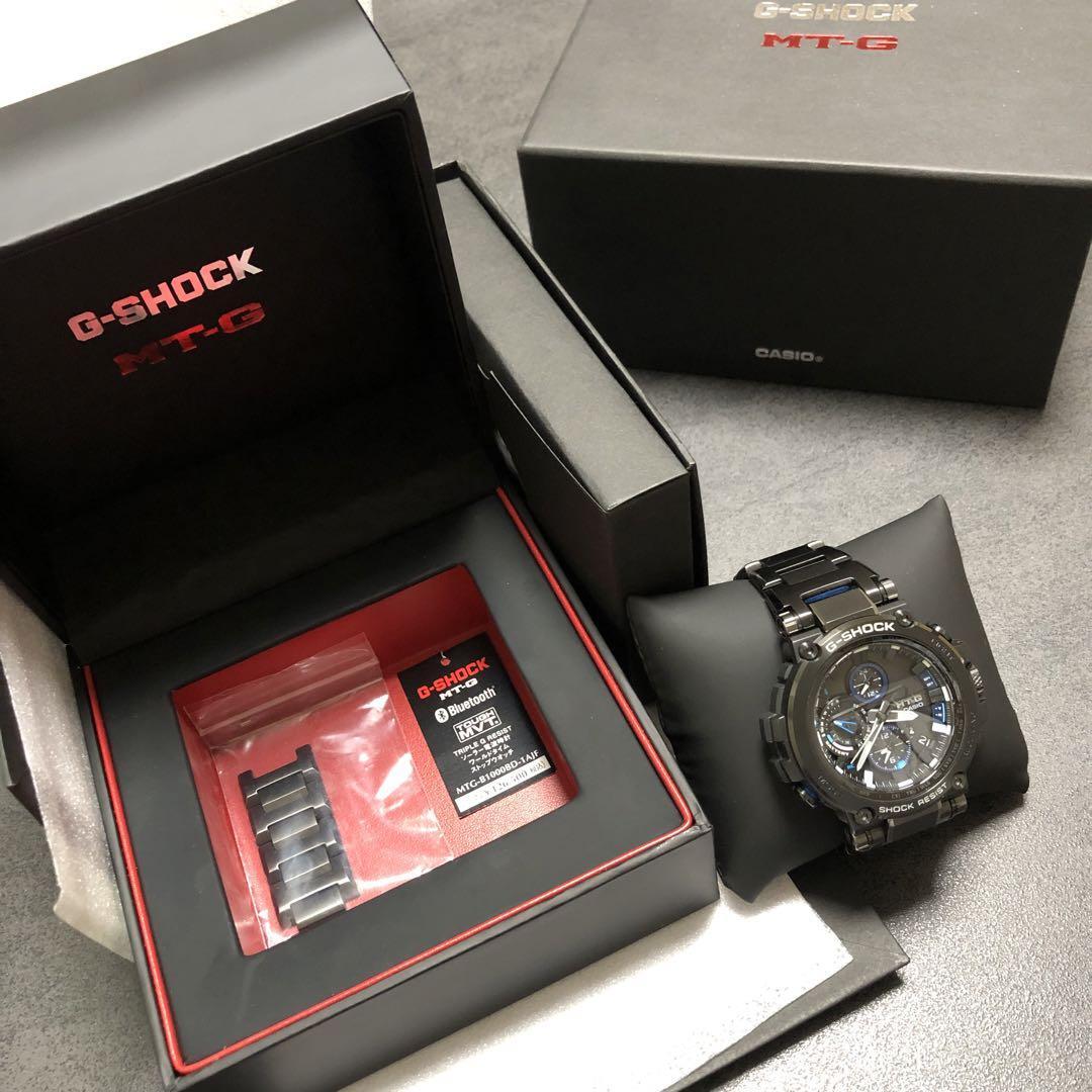 G-Shock MTG-B1000BD-1AJF Men's Analog Solar Watch Black Blue G-Shock MTG-B1000BD-1AJF Men's Analog Solar Watch Black Blue