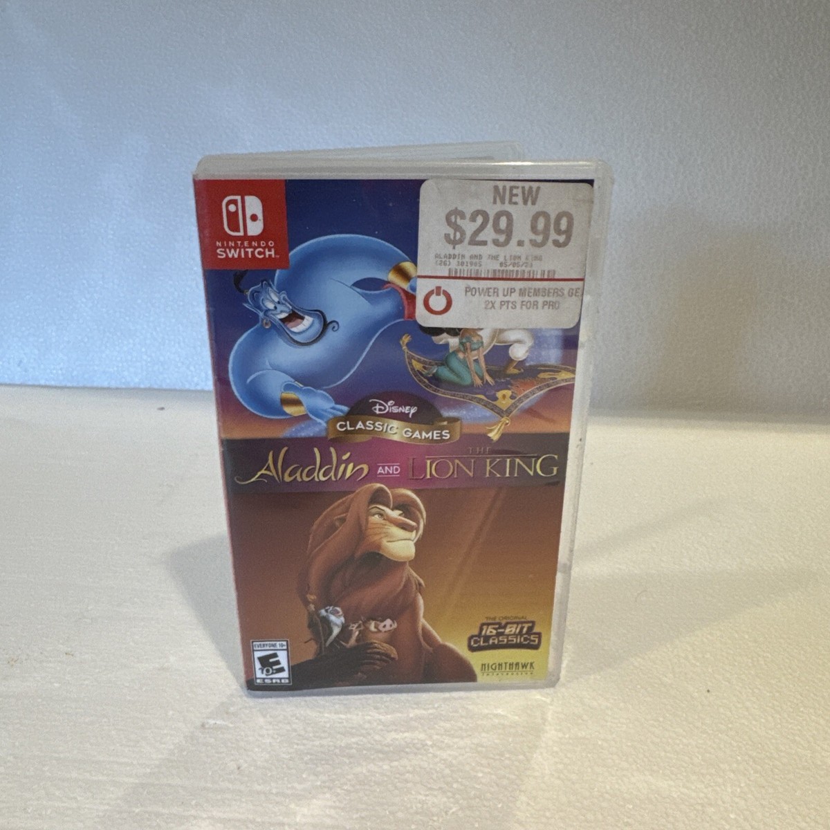 Nintendo Switch Game- Disney Classic Games: Aladdin and The Lion