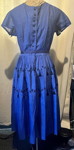Blue Vintage day dress - Picture 4 of 6