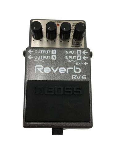 BOSS RV-6 Reverb Delay Guitar Effect Pedal Used Japan - Afbeelding 1 van 6